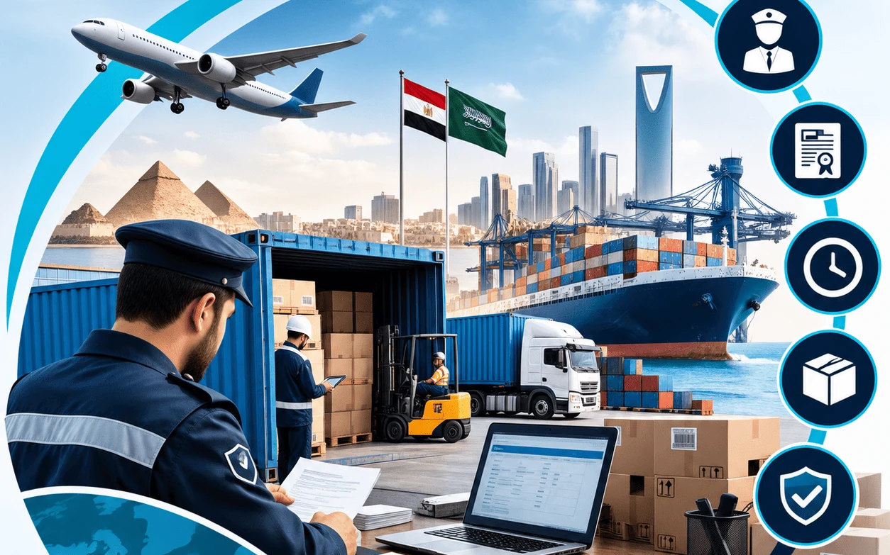 تخليص جمركي للبضائع في موانئ ومطارات مصر والسعودية